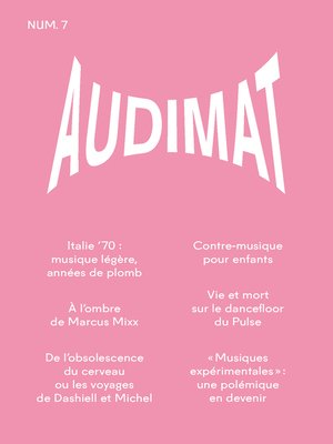 cover image of Audimat--Revue n°7